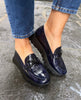 Wonders A-2474 Navy Soft Shine Loafers