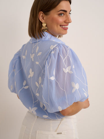 Debbie Blue Blouse