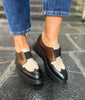 Wonders C-7313 Negro/Taupe Loafers