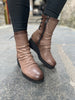 PaulaUrban Taupe Wedge Boots