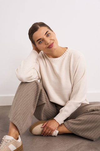 Cream Hally Knit