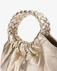 Unisa Gold Pleated Clutch