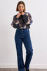 Blue Stretch Pocket Button Jeans