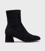 Wonders Black Suede Sock Boots