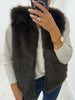 Brown Faux Fur Gilet