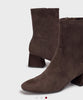 Wonders Brown Suede Sock Boots