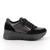 Igi&Co Black Wedge Sneakers