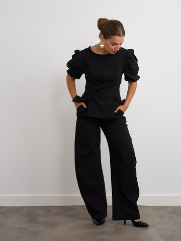 Black Barrell Trousers