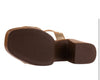Oh my Sandals Gold Block Heel