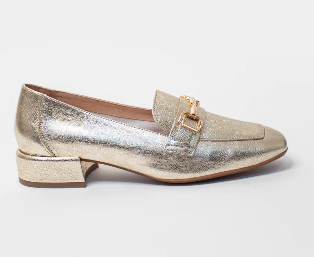 Wonders Gold Loafers