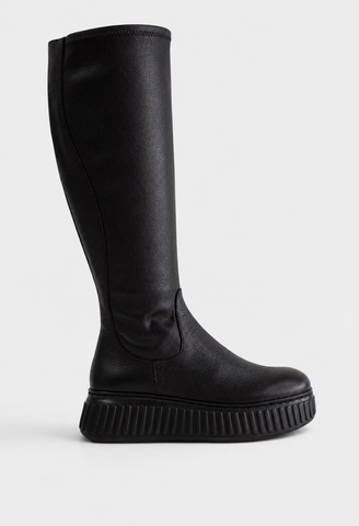 Wonders A-5204 Black Long Boots