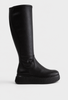 Wonders A-5204 Black Long Boots