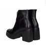 Wonders Black Leather platform Boots H-4963