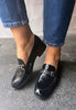 Wonders C7412 Black Loafers