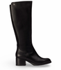 Wonders long Black Leather Boots