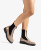 Unisa Taupe Patent Foggia Boots