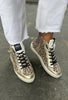 Meline Leopard High Top Trainers