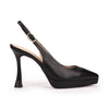 Pedro Miralles Platform Black Slingbacks