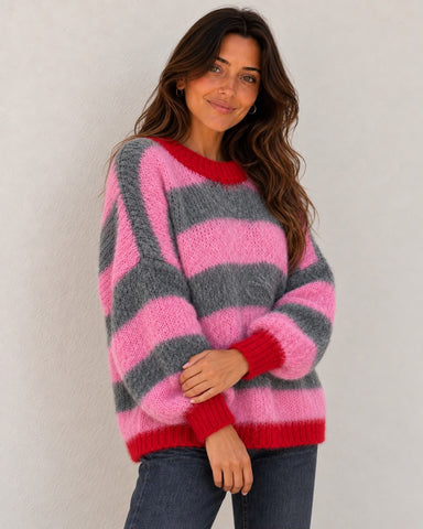 Light Pink Stripe Knit