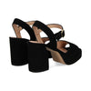 Unisa Odran Black Suede Sandals