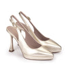 Pedro Miralles Platform Gold Slingbacks