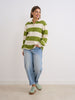 Green/Ecru Rugby Top