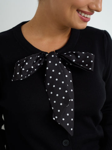 Black Polkadot Knit