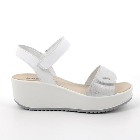 Igi&Co Silver Adjustable Sandals