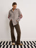 Hayley Brown Stripe Shirt