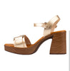 Oh my Sandals Gold Block Heel