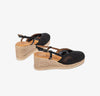 Unisa Black Chubi Wedge