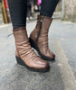 PaulaUrban Taupe Wedge Boots