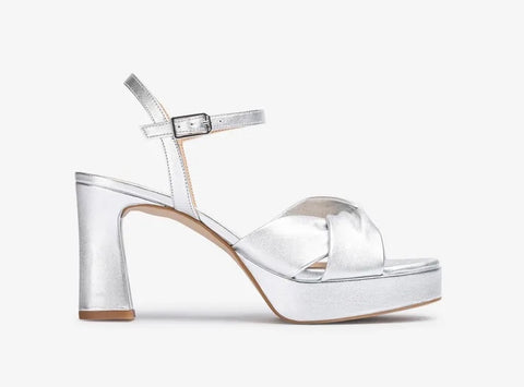 Unisa Silver Platform Sandals