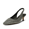 Shoe de Bear Black Sparkle Slingback