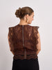 Brown Lace Blouse