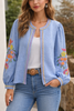 Blue Embriodery Jacket