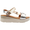 Oh my Sandals Gold/Bronze/Silver Wedge