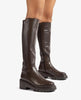 Unisa Jace Chocolate Brown Leather Boots