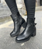 Paula Urban Black Buckle Boots