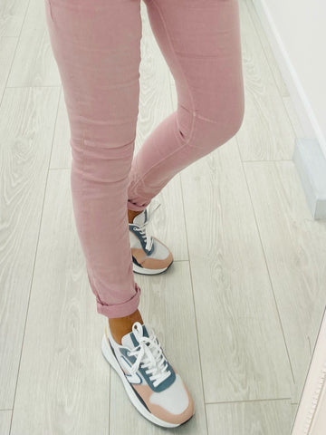 Melly Pink Stretch Jeans