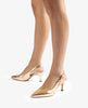 Unisa Lanz Gold Slingbacks