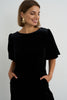 Black Velvet Shift Dress