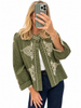 Leona Green Embriodery Jacket