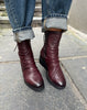 Paula Urban Burgandy Leather Boots