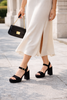 Unisa Odran Black Suede Sandals