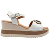 Oh my Sandals White Circle Wedge
