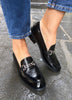 Wonders C7412 Black Loafers