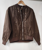 Brenda Embellished Mocha Bomber