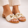 Oh my Sandals Ecru Mule Sandals
