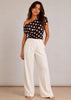 Brown Polkadot Top